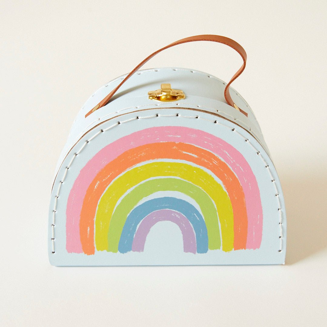 Large Rainbow Suitcase