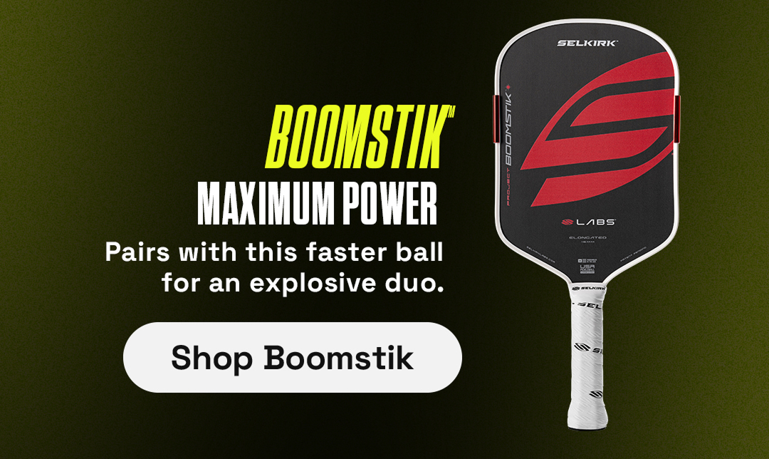 BOOMSTIK Moximum Power. Pairs with this faster ball for an explosive duo. Shop Boomstik.